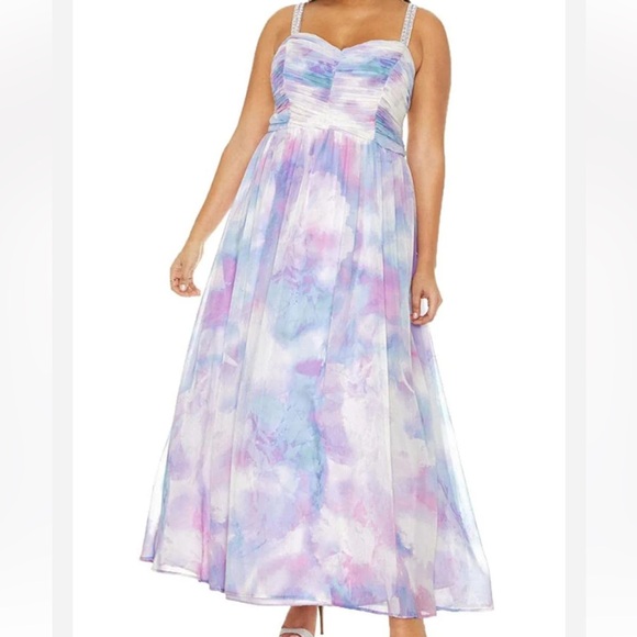 Purple Pink Blue PROM TRIXXI Long Formal Dress Gown - Picture 1 of 17